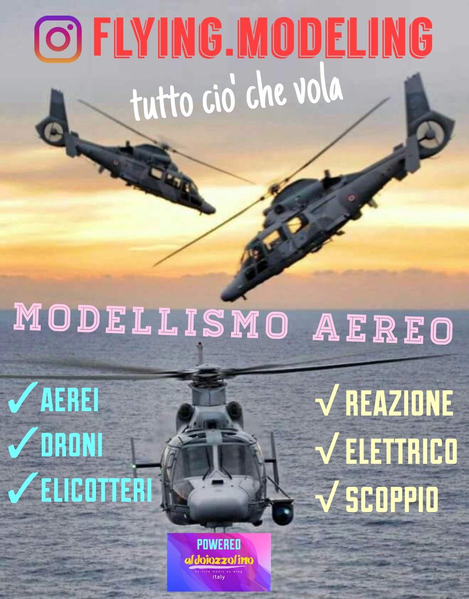 ALDO_IOZZOLINO's tweet photo. Il modellismo aereo
più bello E' su IG.
Flying.modeling
#modeling #fly #flymodeling
#flypassion #FlyConcept #freedommachine #flytop https://t.co/Hc0cnzy7EI