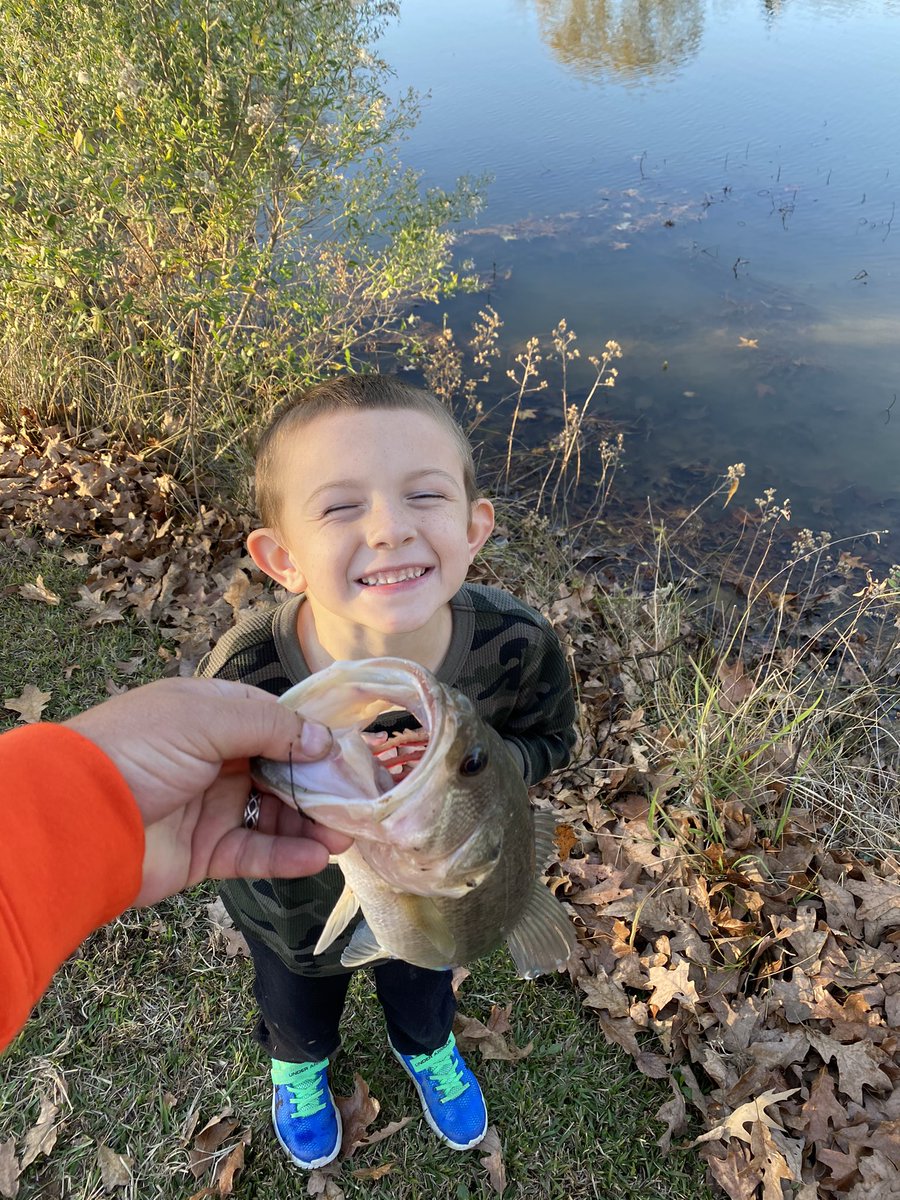 WaldieMichael's tweet photo. Get those kiddos outside, great fall pond fishing day! #RollTribe https://t.co/nSWRJ4efmZ