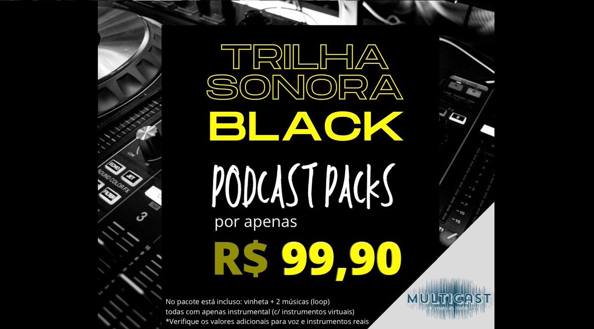 NickiiMotta's tweet photo. #AmeCashBackFriday 

Seu #podcast personalizado!
Vinheta + 2 músicas loop para trilha por R$99,90

Contato: (47)99239-7015 nicol@apoiotatico.com.br

Pacote promocional válido até 02/12/2020 https://t.co/Xu0qwFXXIk