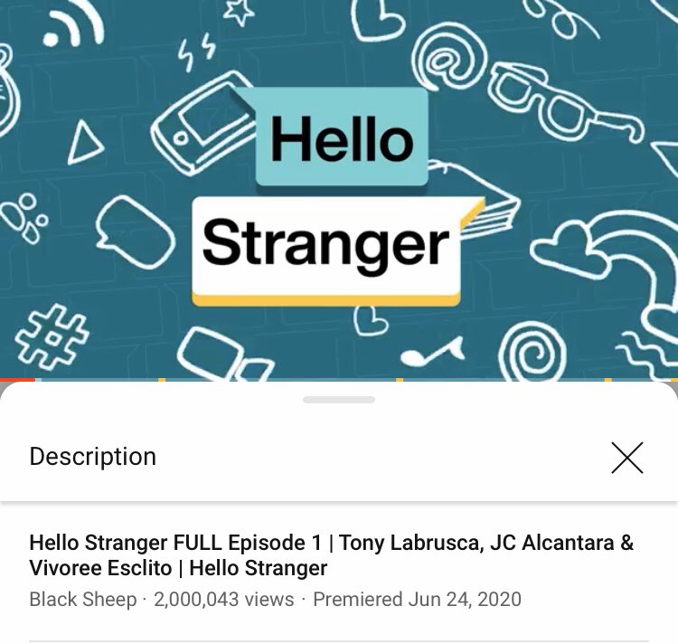 PilyoSiDada's tweet photo. Good Morning!
#HelloStrangerEp1 just reached 2 Million Youtube Views!!
1st Pinoy BL Episode to achieve this feat!!
Congrats Team #HelloStranger https://t.co/iafasd1g9i