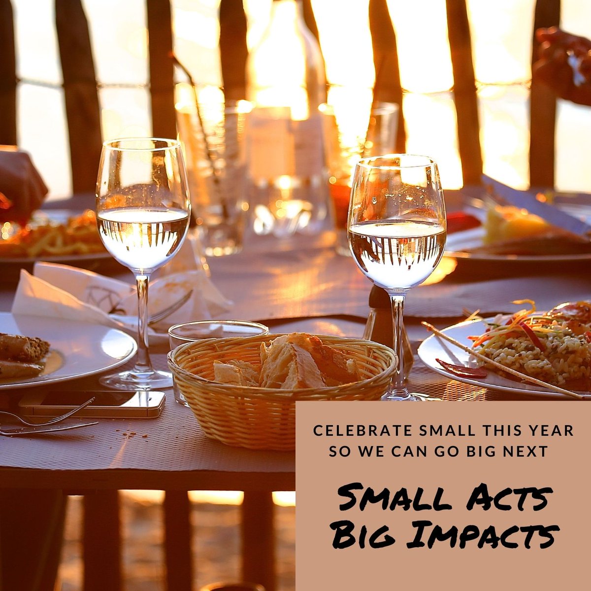Celebrating Thanksgiving with only your household this year is a #SmallAct that can keep your family members safe, our small businesses open, and our schools in-person.