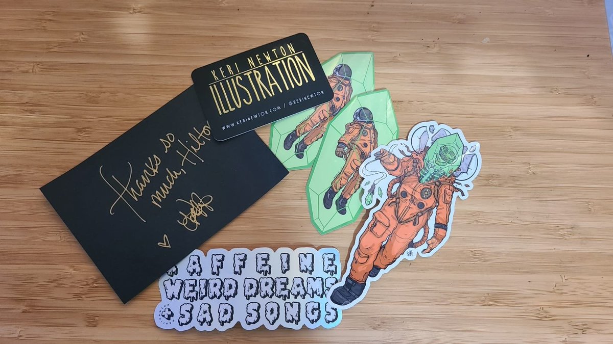 HiltonPatton's tweet photo. On top of getting the dope stickers that I ordered, I also got a bonus sticker, and a hand written thank you note. I just think thats super cool so I needed to share. https://t.co/q3JfSuXdxy
