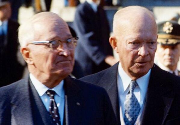 The Kennedy funeral had one consolation: former Presidents Truman - himself the near victim of an assassination attempt in 1950 - and Eisenhower mended fences. Bitter rivals, they hadn't spoken in years and were devastated by their successor's murder
