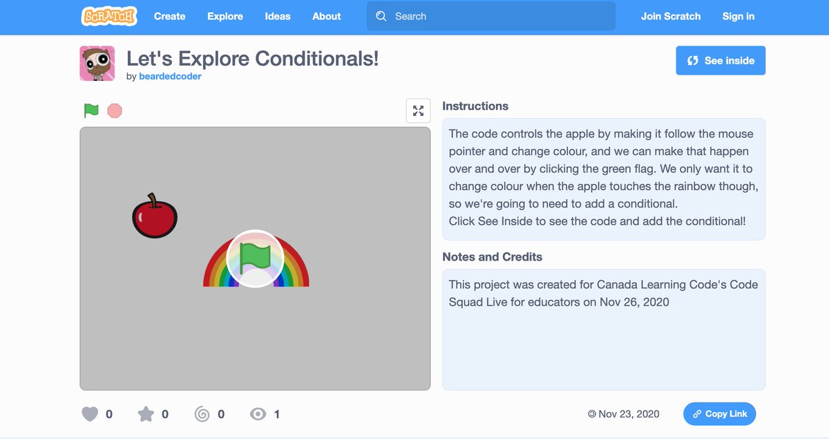 learningcode's tweet image. Don’t miss your opportunity to learn how to introduce #Scratch to your students! We’ll help you explore complex computer science concepts through fun and classroom friendly programs. Register for our #TeachersLearningCode Livestream workshop here: eventbrite.ca/e/tlc-code-squ…