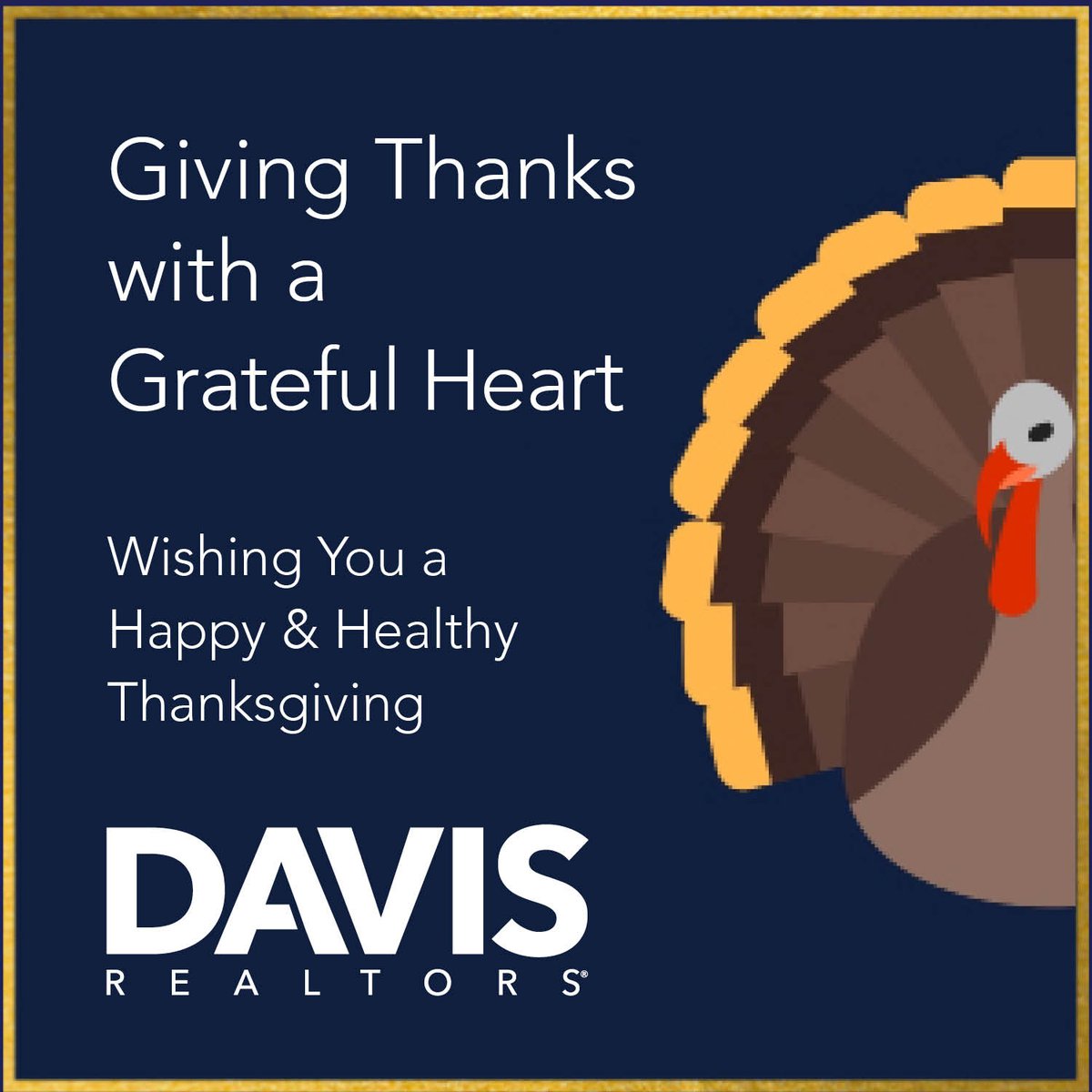 DavisRealtyNJ's tweet image. We are grateful for your continued support and  we wish you a safe and Happy Thanksgiving.   #thankful #turkey #holiday #fall #grateful #turkeyday #gratitude #thanksgiving #realestatenj #njrealestate #realtor #eastbrunswick #oceantownship