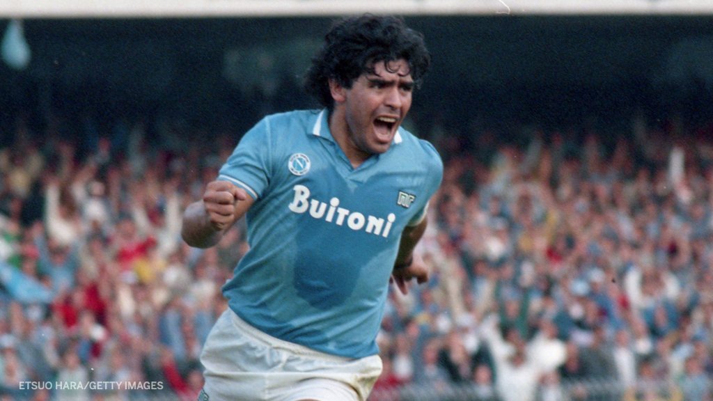 ESPNFC's tweet photo. Diego Maradona led Napoli to their first league title in the 1986-87 season and a second in 1989-90.

Forever loved and cherished in Naples 💙 https://t.co/uCublc1pfO