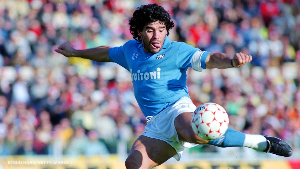 ESPNFC's tweet photo. Diego Maradona led Napoli to their first league title in the 1986-87 season and a second in 1989-90.

Forever loved and cherished in Naples 💙 https://t.co/uCublc1pfO