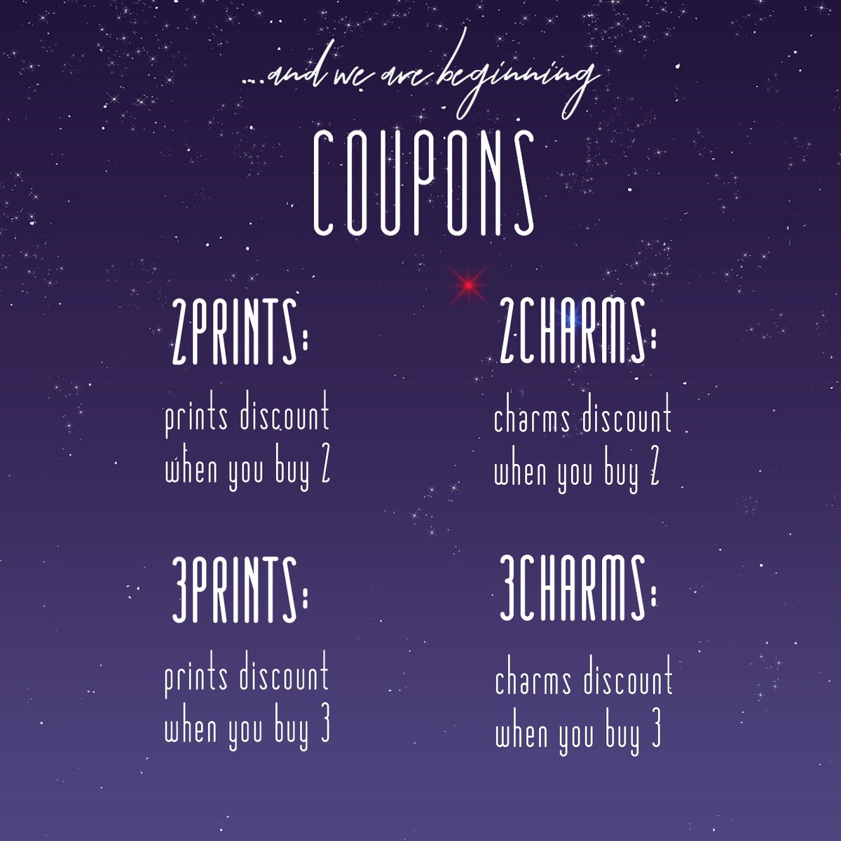 Hello everyone! We hope you're having a happy holiday season. As a Black Friday sale, through the rest of the month, discount coupons are available when bundling items in our shop! Make sure to apply these coupons at checkout for great deals. Happy shopping! ❤️💙