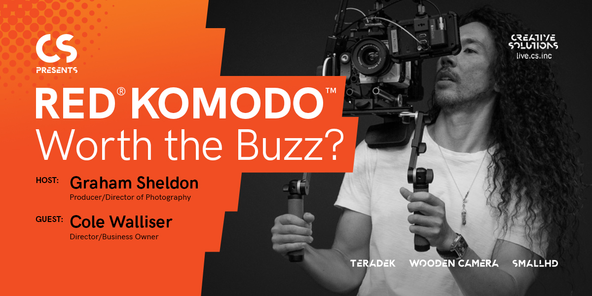 Teradek's tweet photo. Is Red Komodo worth the hype? Join us on Thursday, December 3rd at 10am PST for a conversation about the Komodo with director @ColeWalliser and host @Graham_Sheldon. Register to join the live convo! https://t.co/0E3sF34kwv #redkomodo #redcamerauser https://t.co/iVqLzQa6Zm