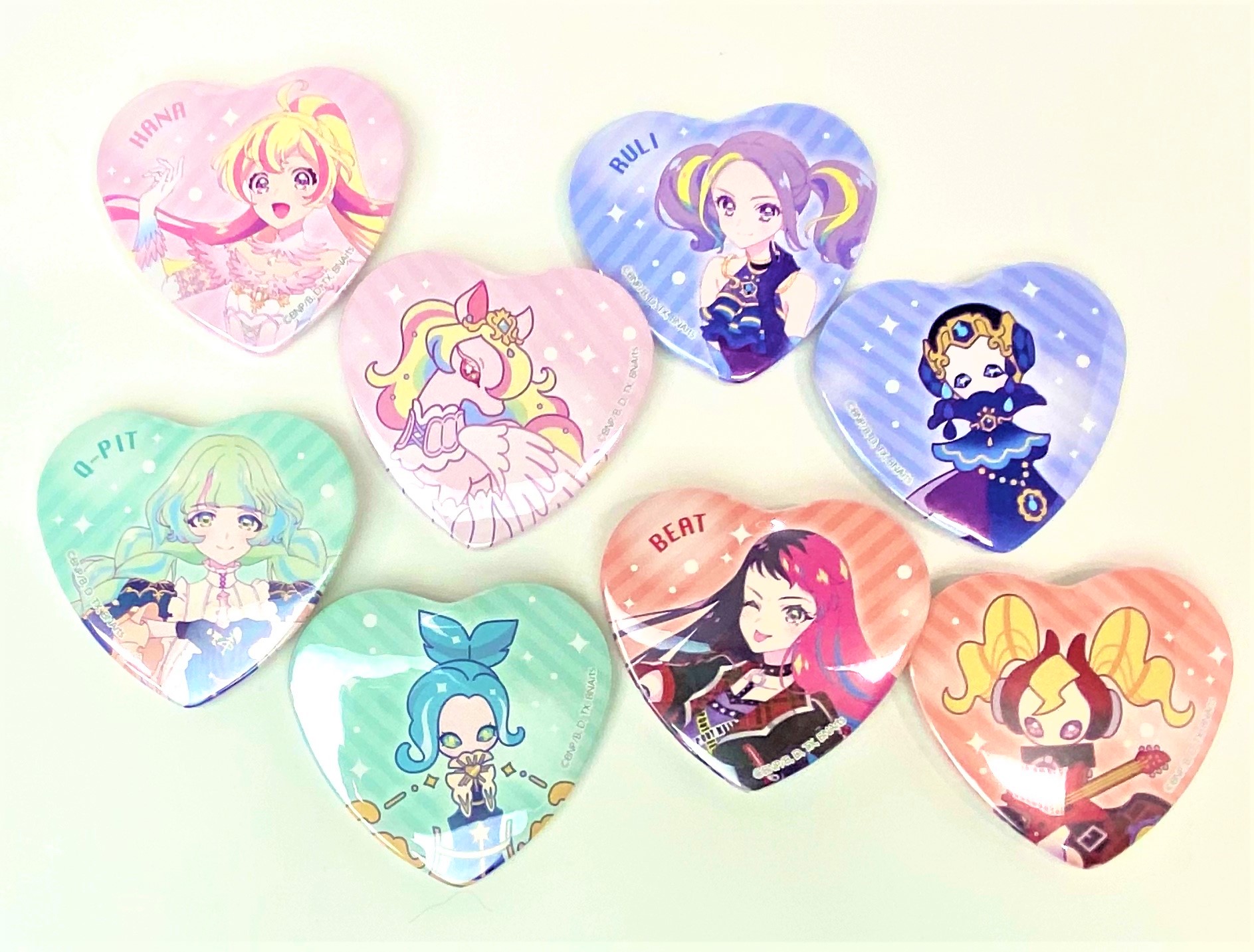 葉月のアニメshop音城セイラ アイカツオフィシャルショップ ガラポン 景品 缶バッジ