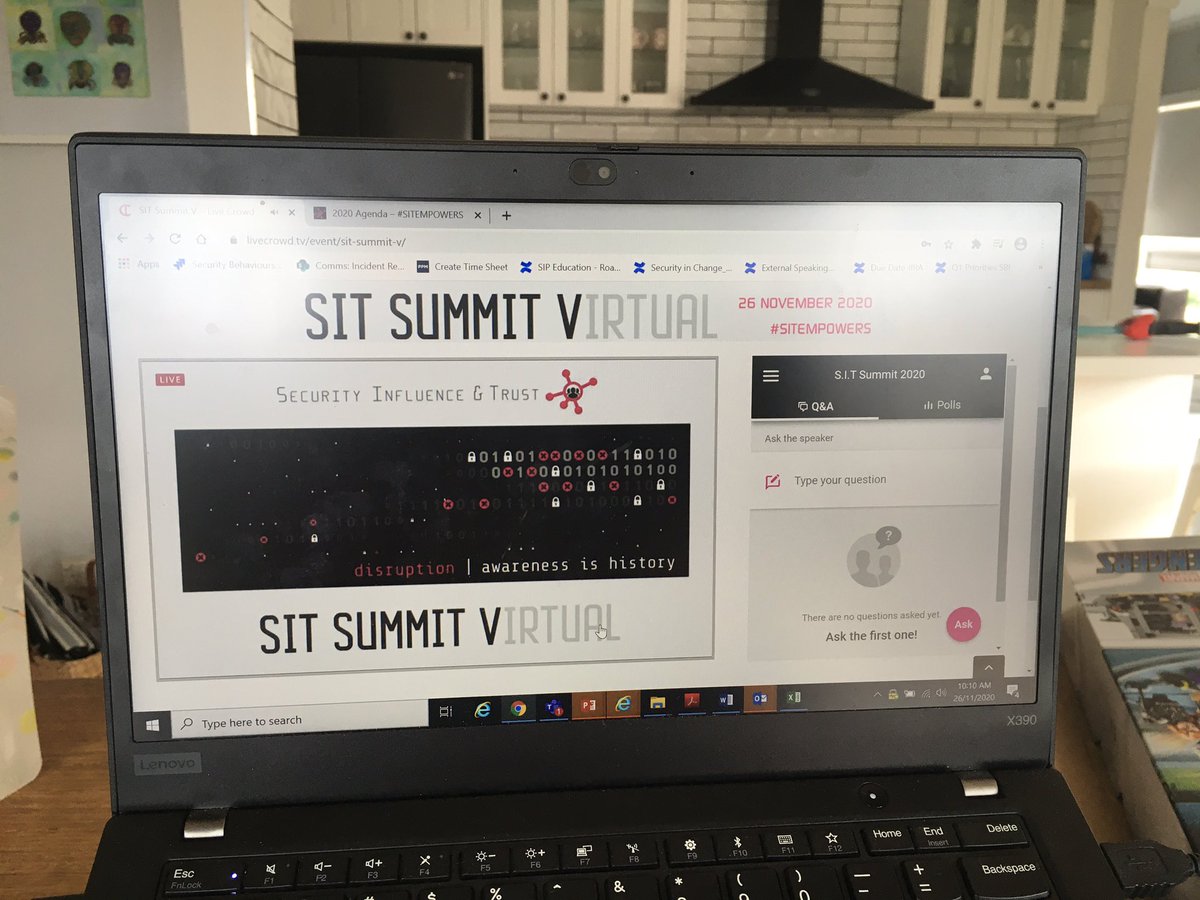 SITempowers's tweet photo. And we are off! The 5th annual Security Influence and Trust Summit. Slightly different approach this year, but the same amazing line up of our industry peers.  @craigtempleton @fi0na_an @ezk80 https://t.co/L2KPmx71hp