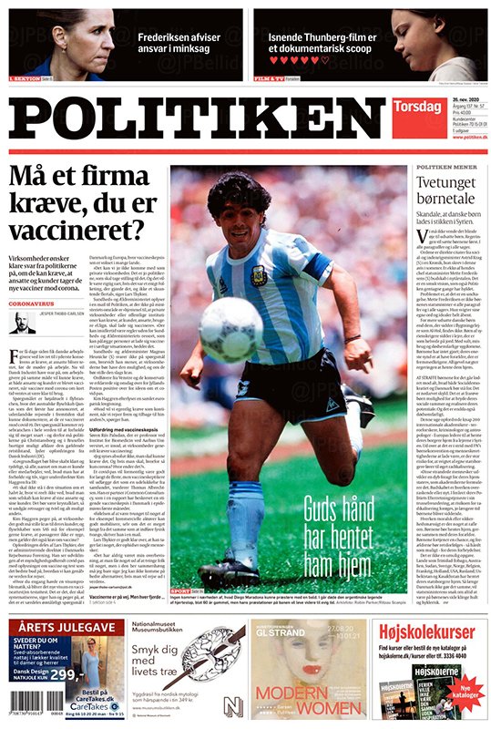 fersantise's tweet photo. Hilo de diferentes tapas de diarios por la muerte de Diego Armando Maradona https://t.co/rqBnhcIo09