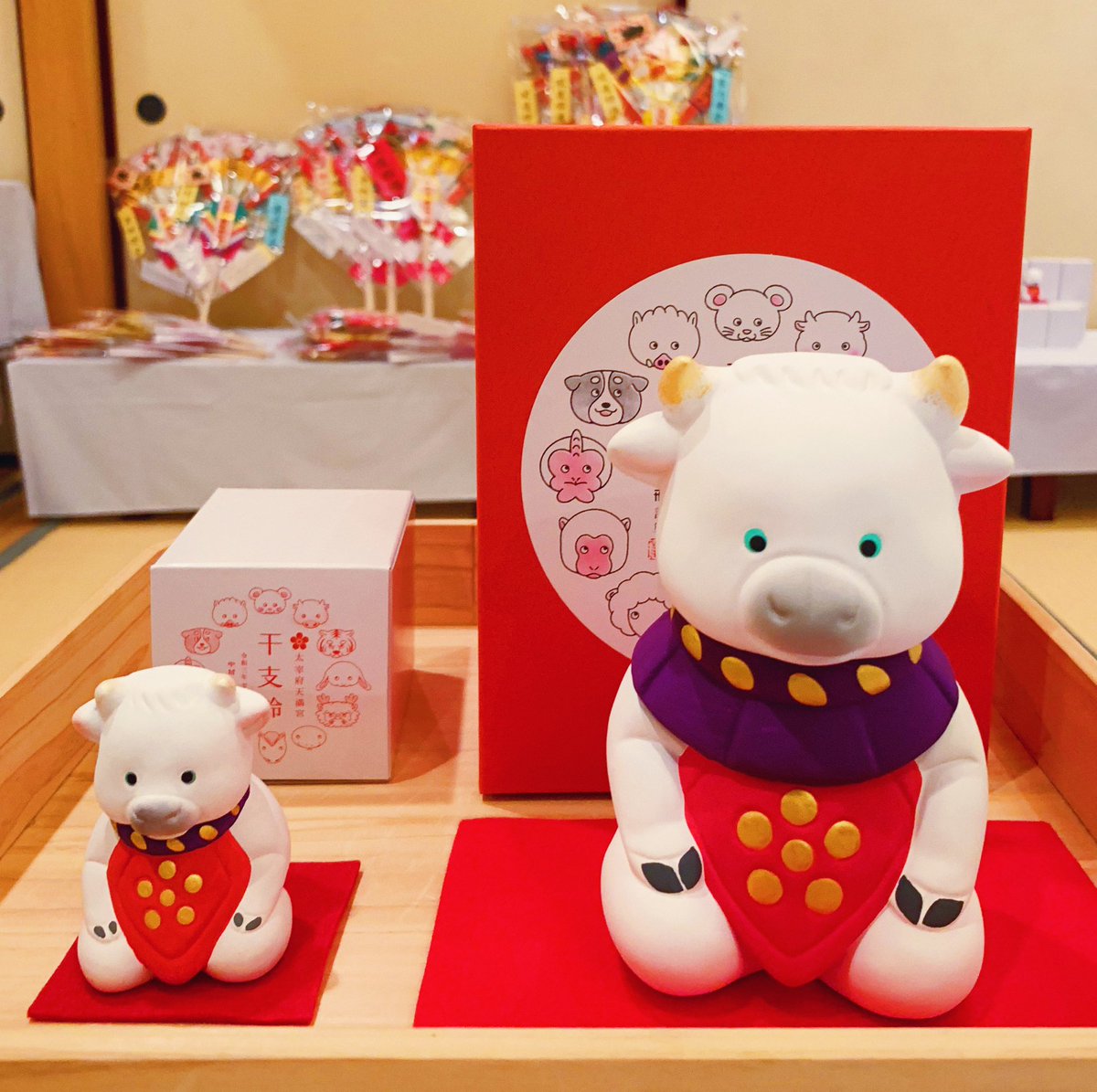 たしろ屋 【新品】太宰府天満宮 干支 人形 卯年 大小セット - 置物
