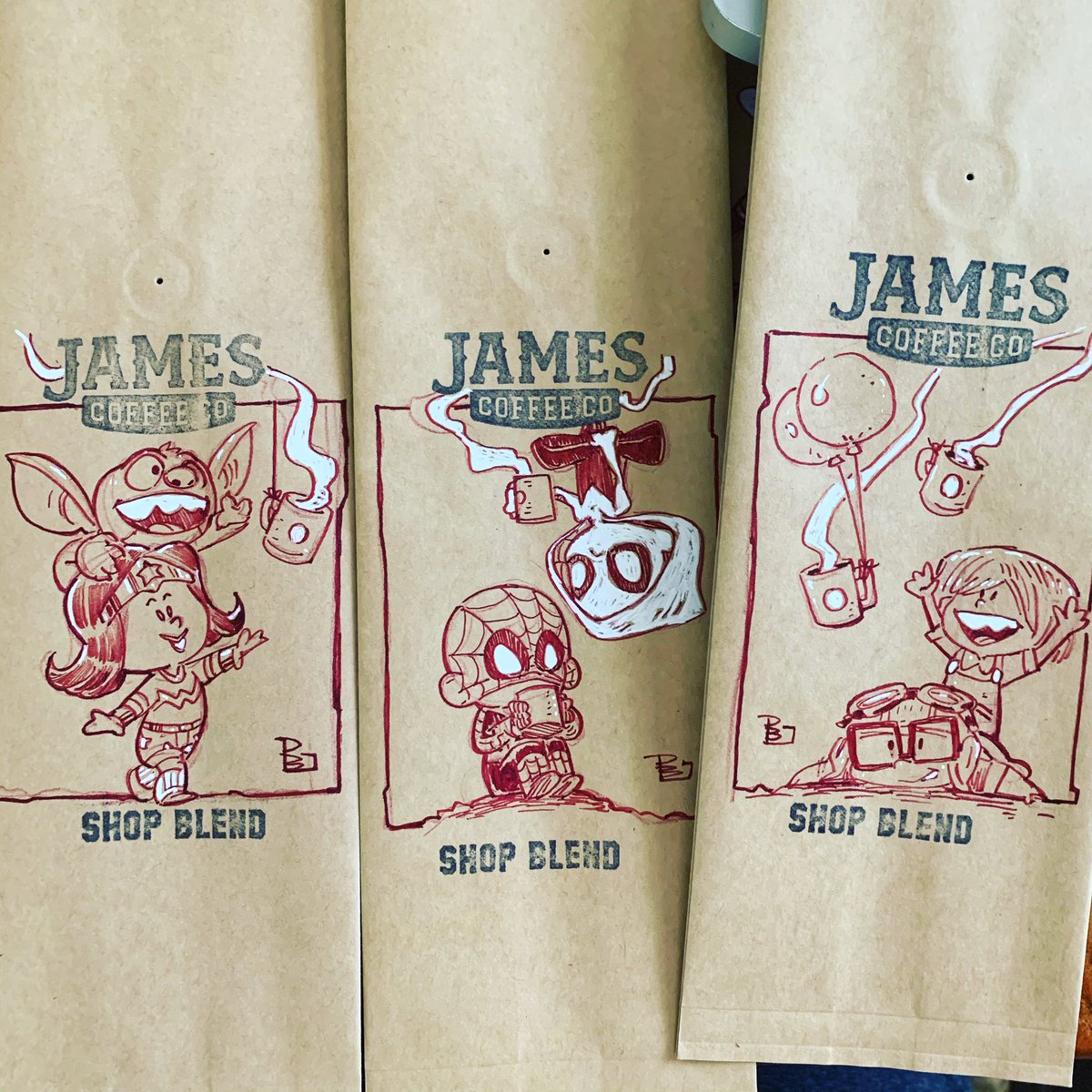 PatrickBallest's tweet photo. There always time to drop in for a little caffeine stop.
Wrapping up on a few more of these then it’s off to @jamescoffeeco for those magic beans!
#jamescoffee #patrickballesteros #illustration #coffeelover #sdcoffeenetwork #caffieneandoctane https://t.co/5MYInfeVRc