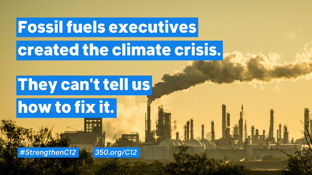 During the Bill  #C12 debate, we were appalled that some MPs are calling for including fossil fuel execs on the climate accountability advisory body that this bill seeks to establish. Here's a refresher THREAD on Big Oil's track record undermining climate action.  #cdnpoli