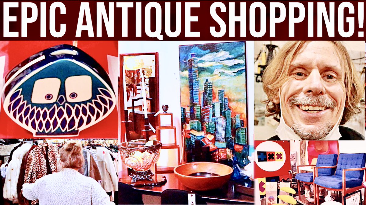 TheAntiqueNomad's tweet photo. Check out my latest #YouTube video premiere tonight at 8:00pm Eastern US! It's an "epic" two-parter!! ๐คฉ // #antiques #vintage #resellercommunity #theantiquenomad #epicantique #shopseattle // https://t.co/dy2RrVBCRt https://t.co/jhGe6SxYKb
