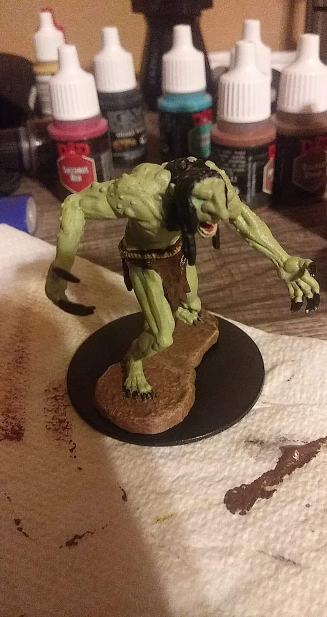 PhoenixWrangler's tweet photo. This #WyrmwoodWednesday brought to you by the peaceful soft boi troll that is helping the kobolds solve a murder this Thanksgiving! #dnd5e #heisnice #MurderMystery https://t.co/Zb2XslX0et
