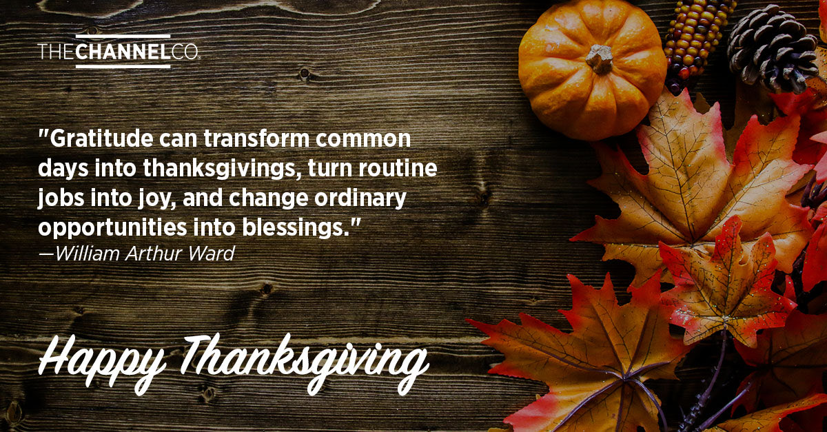I am so grateful for our customers, readers and team!  This has been a crazy year, and we are not out of the woods yet, but let us give thanks and be safe!