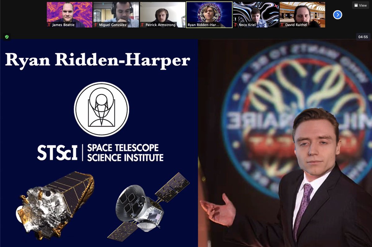 astro_magnetism's tweet photo. Our first invited talk: Who wants to be a millionaire (academia edition) with @RyanRidden!!! #MSSS2020 https://t.co/CWDRrI86RY