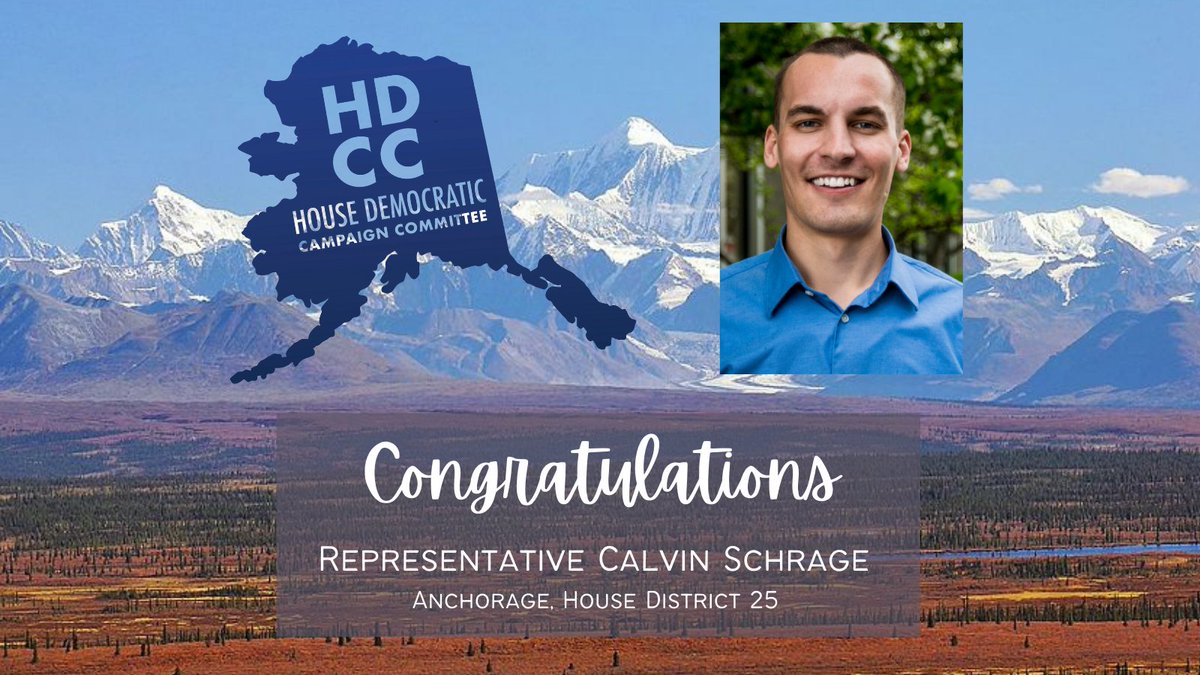 AlaskaHDCC's tweet photo. Congratulations to Representative-elect Calvin Schrage (@CalvinForAlaska) on his election win in House District 25 #akelect #akleg https://t.co/3jLoiw2dhn