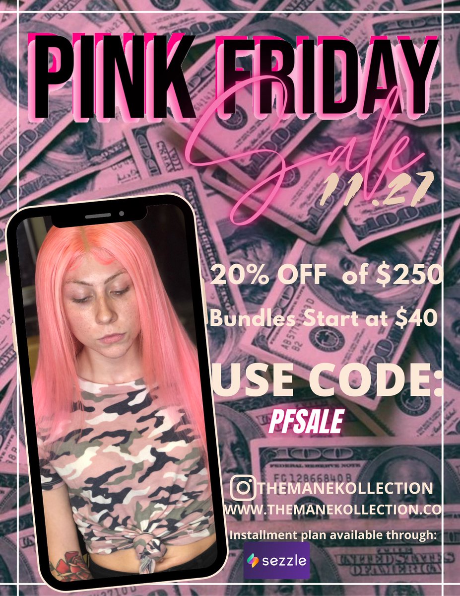TManeKollection's tweet photo. PINK FRIDAY SALE🥳🥳 This Friday‼️ https://t.co/vQpXwbIhjU