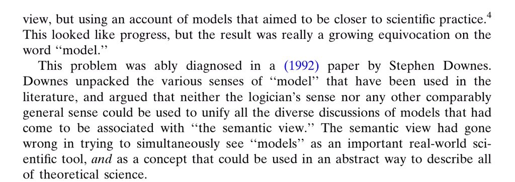 Against the background given below, GS’s analysis of model-based science is intended to be neither ‘‘semantic’’ (in the sense of drawing on model theory) nor a ‘‘view of (all) theories.’’