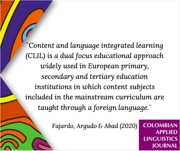 Caljournal_'s tweet photo. Have you ever used the CLIL approach? Would you share your experience below? If you want to read the full article, click here: https://t.co/dm9LaA24zy
#AcademicJournals #CALJournal #articles https://t.co/nhiPfXgXLK