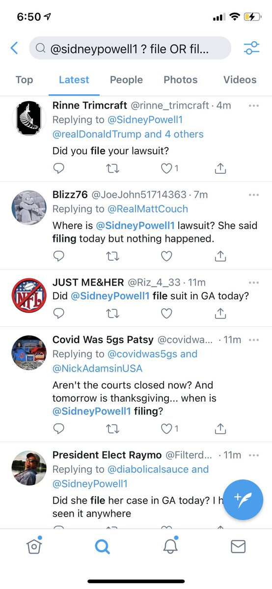 Update on how Q members/Trump supporters are handling the newest lie from Sidney. Seems most are confused. Some think the Kraken is still coming later tonight. A search on twitter shows a bunch of emotionally vulnerable people waiting on a promise that was never going to be kept