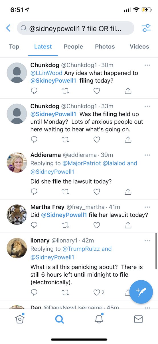 Update on how Q members/Trump supporters are handling the newest lie from Sidney. Seems most are confused. Some think the Kraken is still coming later tonight. A search on twitter shows a bunch of emotionally vulnerable people waiting on a promise that was never going to be kept