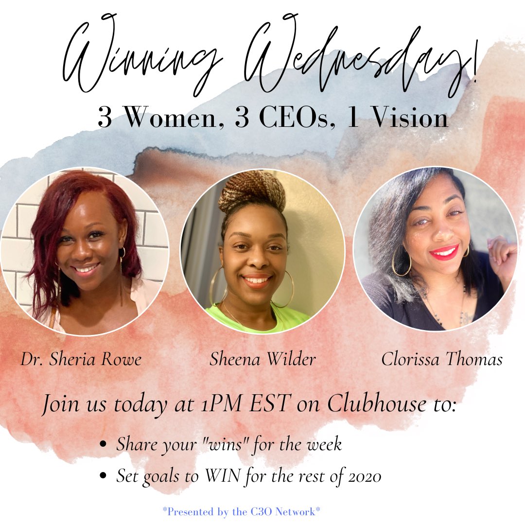 YupImWright's tweet photo. Thank you to everyone that joined us on the clubhouse app today! Dr. Sheria D. Rowe, Sheena Wilder and I appreciate your support! We’ll see you next Wednesday, same bat time, same bat channel! https://t.co/hvAh1xh4EM