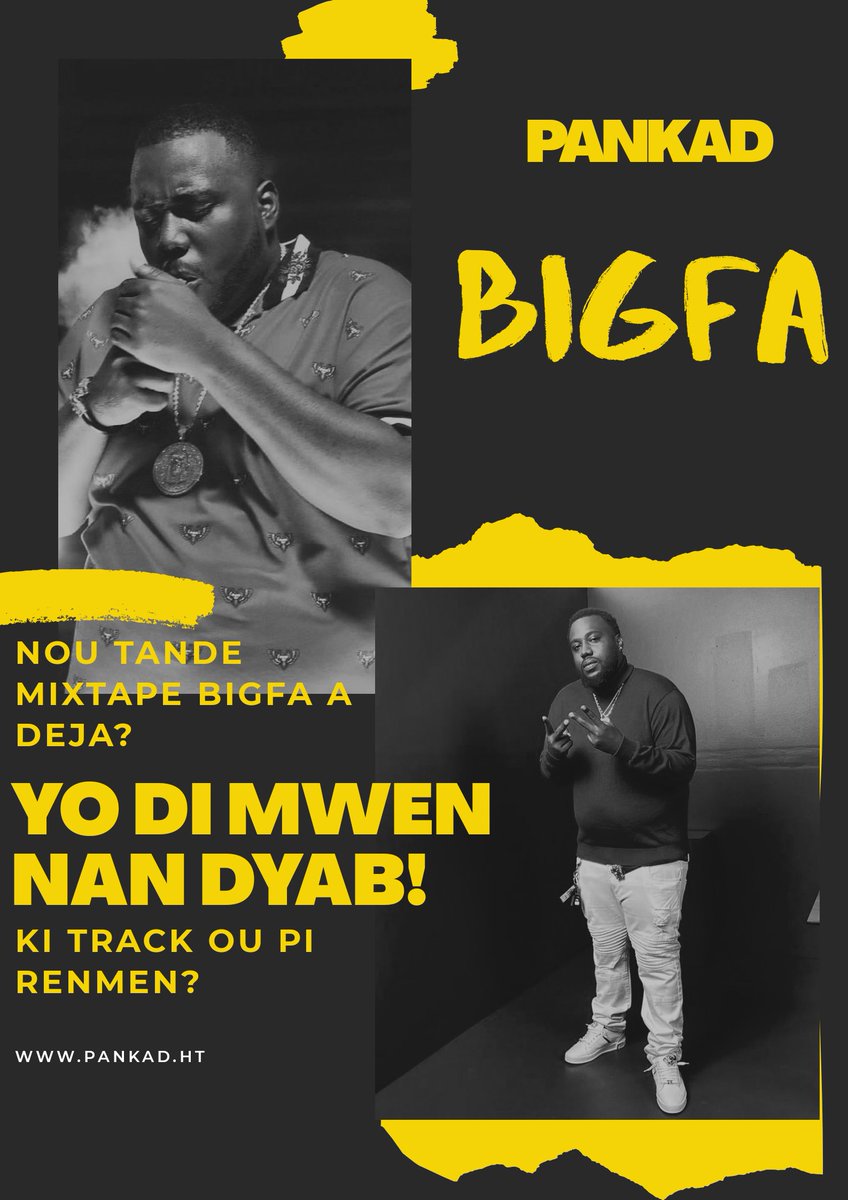 PANKAD5's tweet photo. Nou tande MIXTAPE - YO DI MWEN NAN DYAB!- @bigfa_patatla2.0 a deja?
Ki track ou pi renmen?
#bigfa #2222 #mixtape #YDMND #miziksèlman #PANKAD https://t.co/mpmW9g6Dt7
