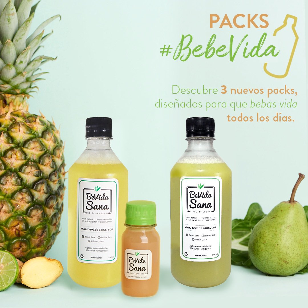 BeVida_Sana's tweet photo. ⚡💚 P A C K S  D I A R I O S ⚡💚

Te recordamos las opciones para que no te falte tu jugo verde todos los días! 
✅ Básico: 1 jugo 500ml al día
✅ Plus: 1 shot + 1 jugo al día 
✅ Premium 2 shots + 2 jugos al día 
#coldpress #jugosverdes #lima #jugosdetox #raw #ondaDetox https://t.co/B1wibytjNG