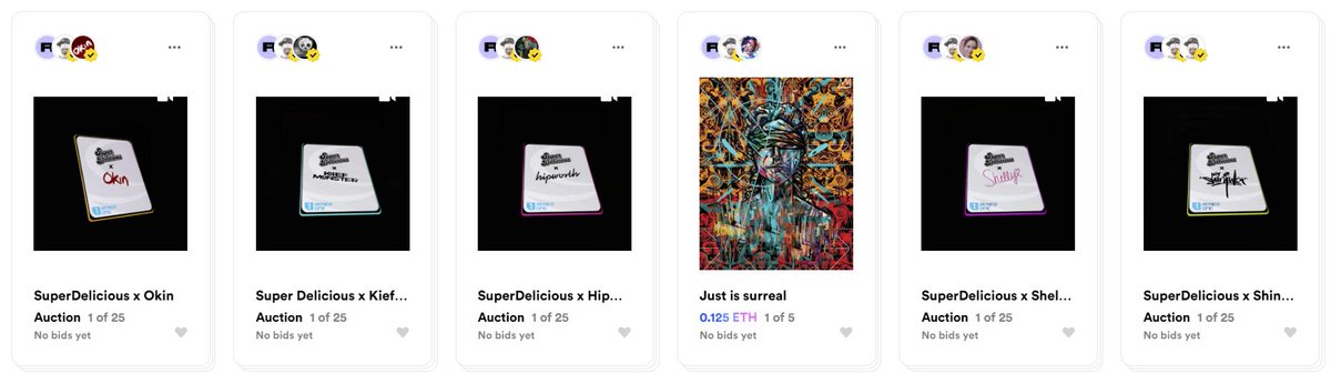 ShinjiAkhirah's tweet photo. Series One #SelfOwn @_superdelicious. Copped em all 
:D - @okinmakesart @shellysoneja @hipworth_ @BChikun - wicked work!! Time for some much needed zzzzz's 😁
#SuperDelicious #CryptoArt #NFTArt #NFT #Collectibles https://t.co/EWfuXxkkt8