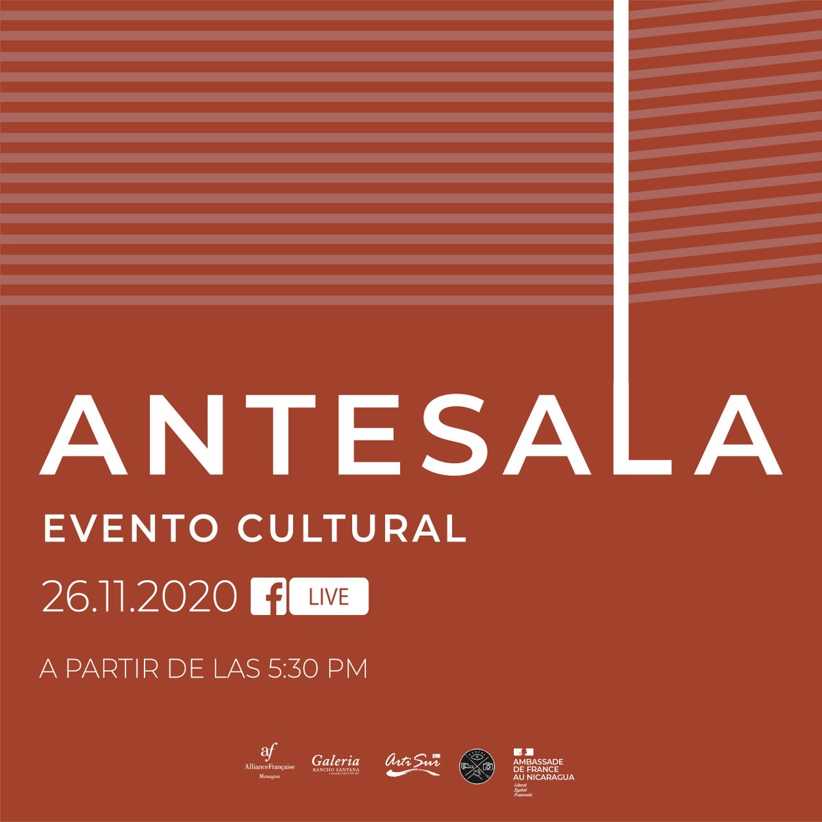Lettre d'info #30

Esta semana te hablamos de ANTESALA - Evento cultural

mailchi.mp/alianzafrances…