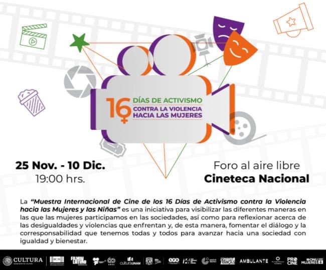 La_Nora's tweet photo. La Cineteca Nacional, la Filmoteca de la UNAM y el INMUJERES se unen para llevar a cabo la Muestra Internacional de Cine de los #16DíasdeActivismo contra la Violencia hacia las Mujeres y las Niñas del 25 de noviembre al 10 de diciembre y mi corto documental fue seleccionado 🤩🤩 https://t.co/JKgPmRVuIH