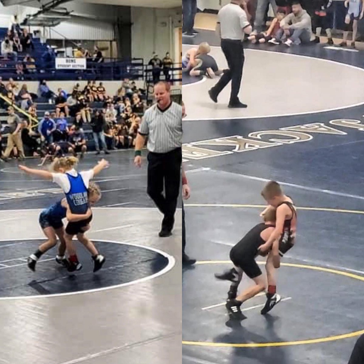 TheYoungGun_CH's tweet photo. My niece and nephew are straight badasses 🤼🤼‍♀️

#doublelegtakedown #Wrestling https://t.co/ZsFglhvczX