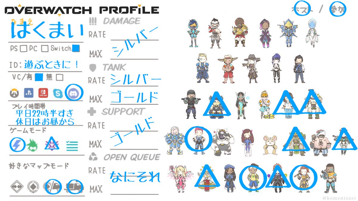 Cancelo オーバーウォッチ募集 No Twitter