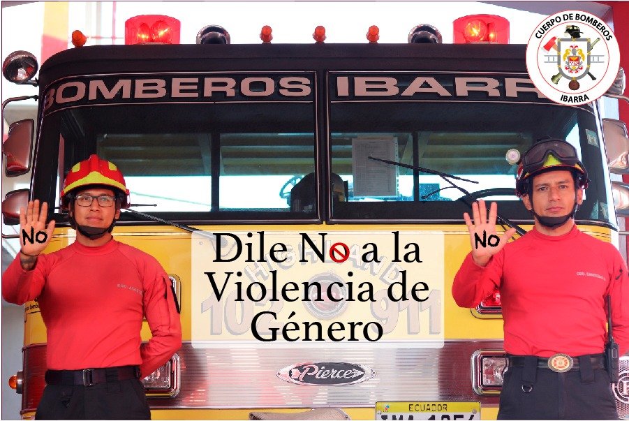 Bomberos_Ibarra's tweet photo. La #ViolenciaDeGenero afecta a mujeres y hombres, denúnciala.
#Notequedescallad@
@IBomberos en contra de la #ViolenciaDeGenero https://t.co/3jdaFdZBLa