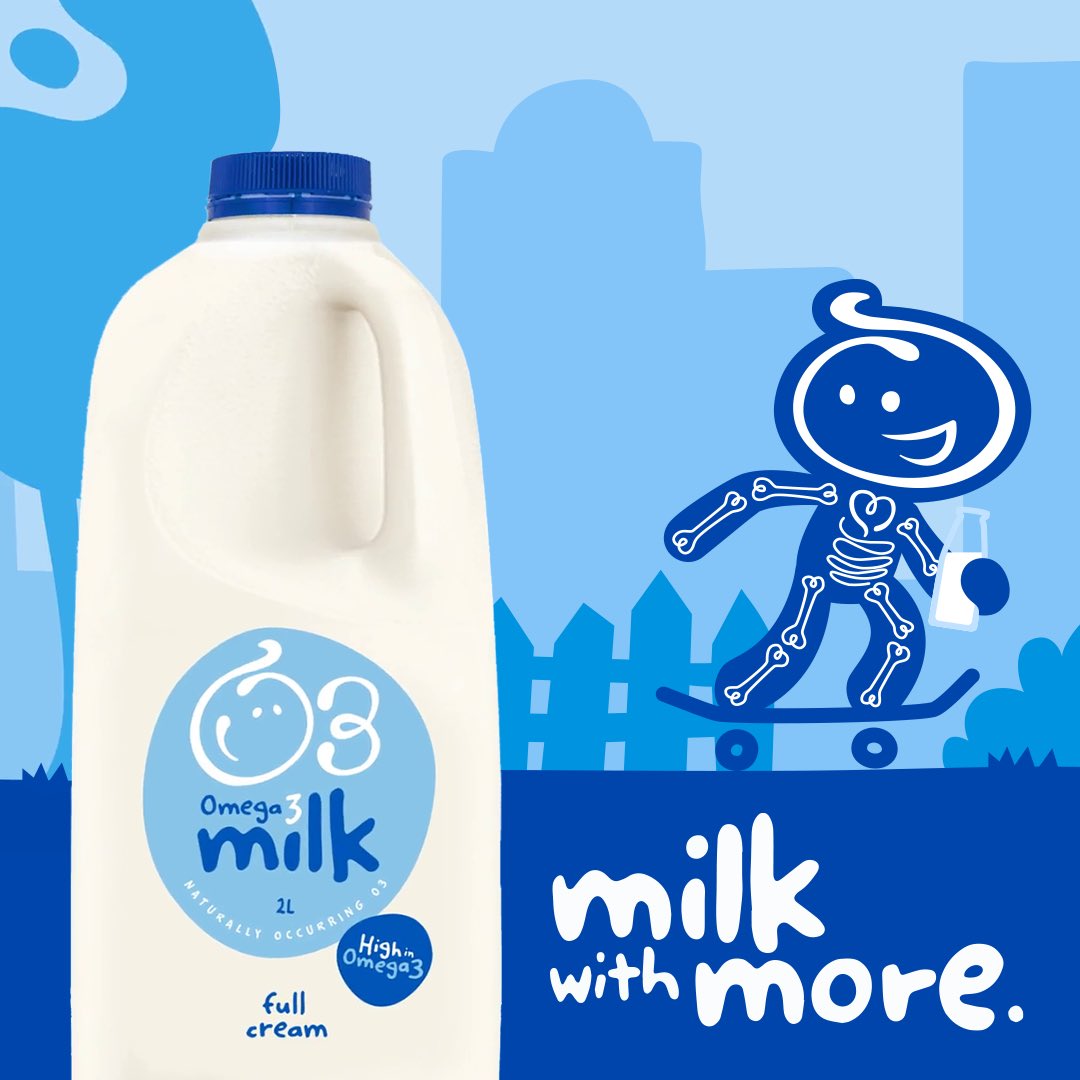 We are proud to have been part of developing O3 Milk, high in naturally  occurring omega-3 alongside Remarkable Milk Company. Head to the O3 Milk Facebook or Instagram to learn more #o3Milk #MilkwithMore #omega3 #newproduct #familyowned