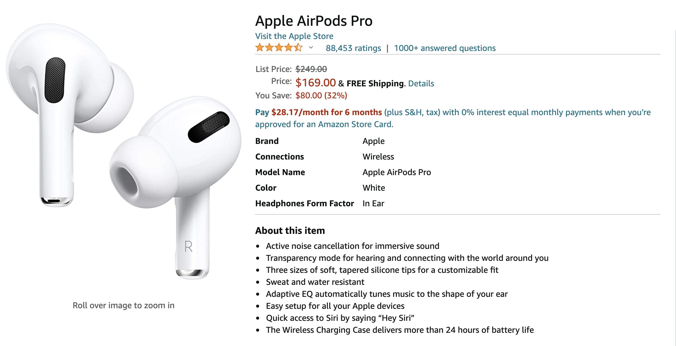 IGN Deals on Twitter: "Apple AirPods Pro are now $169 at Amazon  https://t.co/Vzx1znxNaN The Best Amazon Black Friday Deals:  https://t.co/hgWyLSkdNE https://t.co/Xuzir2DxZ8" / Twitter