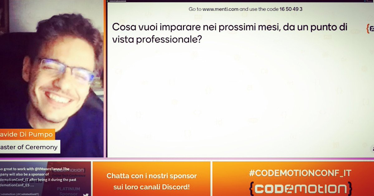 MakhBeth's tweet photo. After two days as MC at #CODEMOTIONCONF_IT, I felt asleep at 9 PM. Now I'm awake as a child the Xmas morning! Btw, it was fun, weird and yes, a bit tiring. The fun part was chatting with old friends like @raibaz, hold the stage with @giuliatosato and @fiorella_deluca! ... https://t.co/3SdeUxAjuI