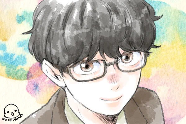 上目遣い🥺くりす
前に描いて欲しいというのをリプ欄で拝見したので🥰幼いなぁ😅一応高校の先生です(笑) 
