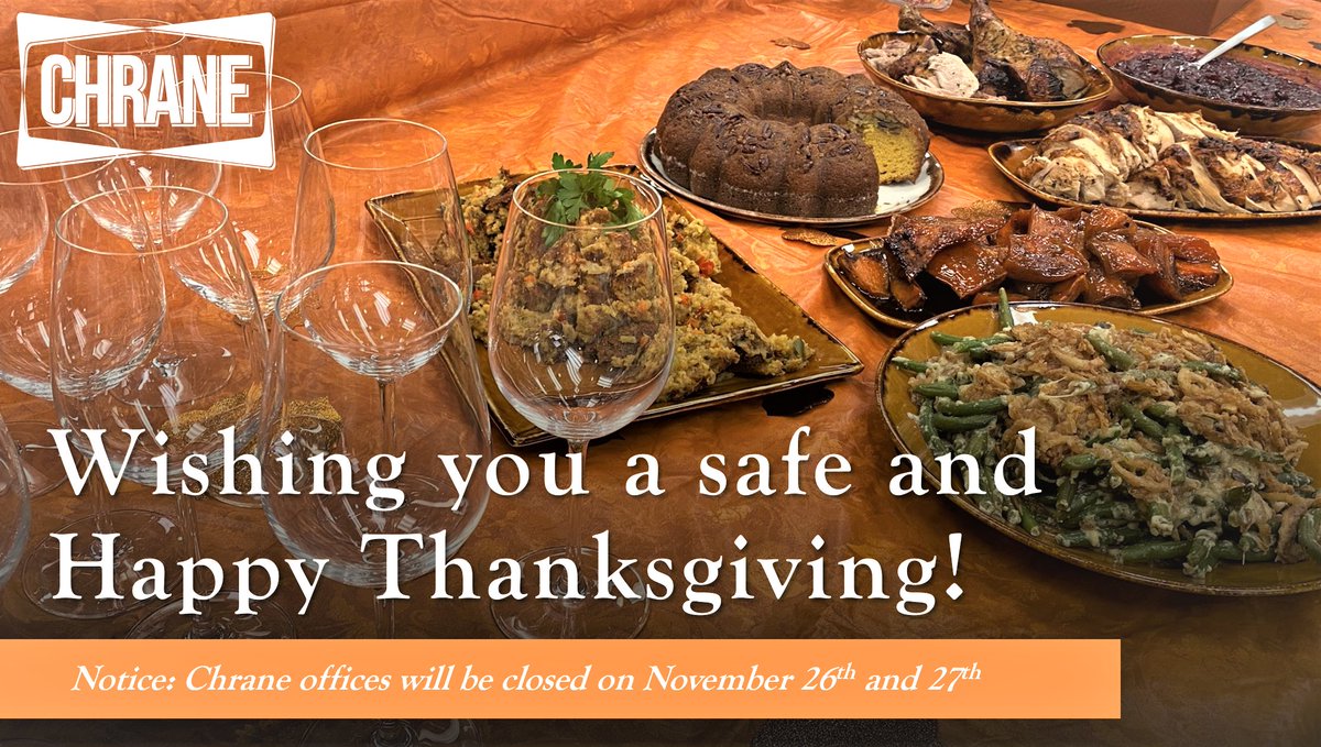 ChraneFS's tweet photo. Grateful for everyone in this industry. Your Chraniacs hope that you all stay safe and stuff your face!! Our offices will be closed this Thursday and Friday. Happy Thanksgiving!
#foodservice #chranefs #ycpie #grateful #turkeyday #texas #oklahoma https://t.co/ZrmCJ817H4
