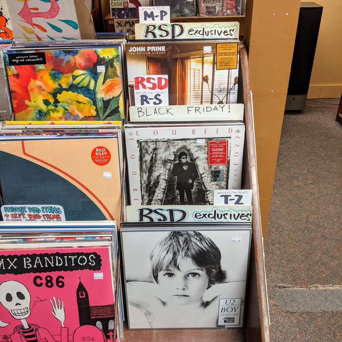 Rec_Collect's tweet photo. Our RSD Black Friday list is up and kicking: https://t.co/42UU4IFuc0. NO PREORDERS or holds - titles will go into the inventory Saturday morning.

We open at 10 on Black Friday. Masks required! #coveryournosetoo

We will be closed tomorrow for Thanksgiving. Happy Turkey Day! https://t.co/BUftCdZjfv