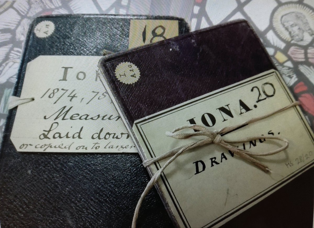 W2000K's tweet photo. #labels on two small folders with drawings and notes by Sir Henry Dryden in the #hesarchives ! #ExploreYourArchive #iona https://t.co/KUUsTBRmwb