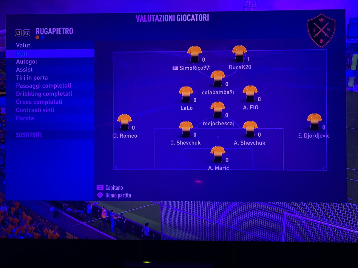 RUGAPIETRO's tweet photo. 7’ giornata Poseidon League https://t.co/PPpmup6RSq