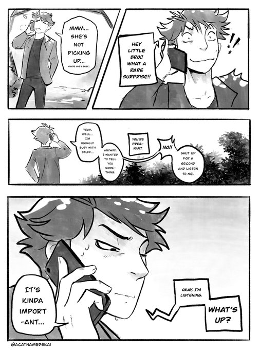 Just a little headcanon I've had floating in my brain lately UuU
(Read left to right!) 