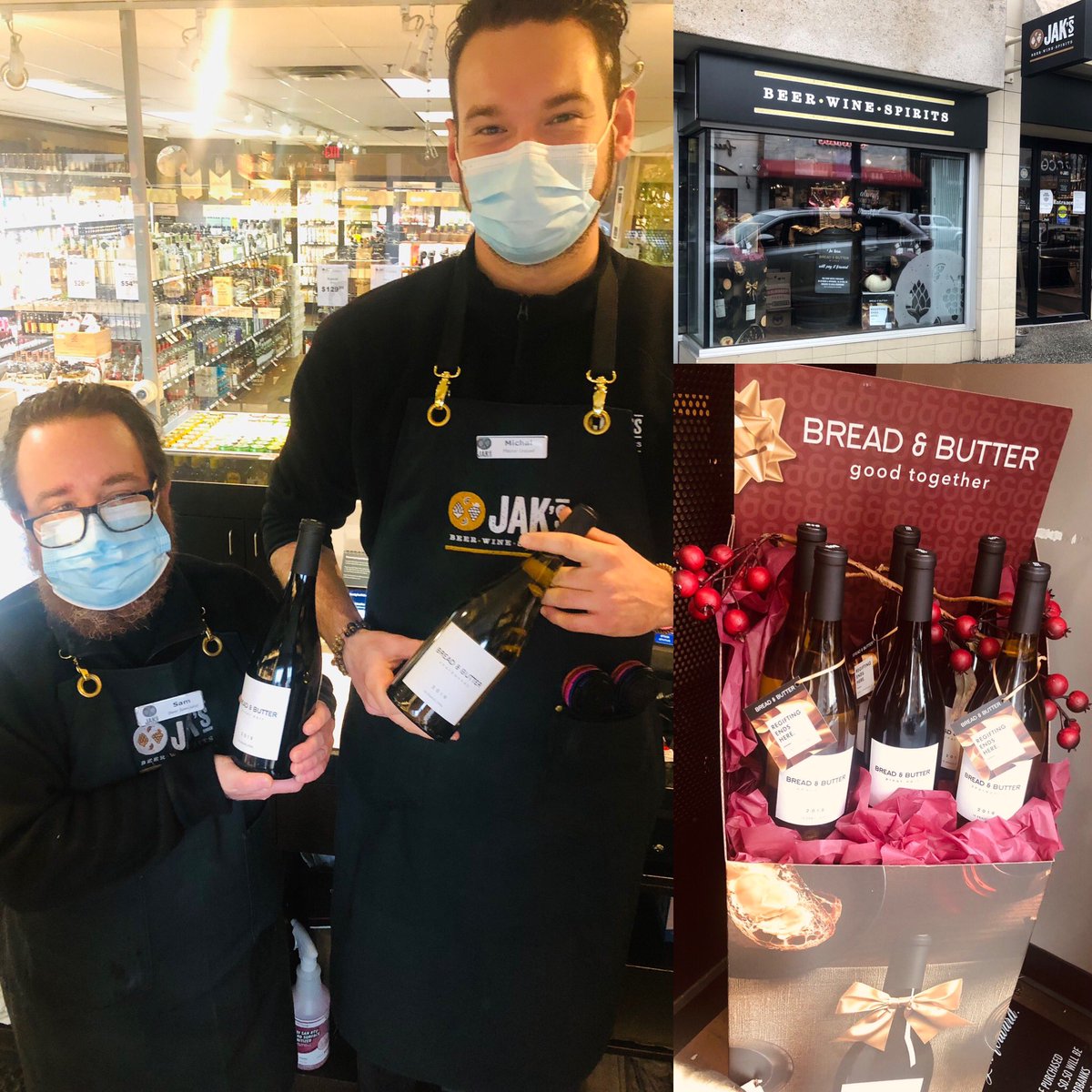 VWWine's tweet photo. We are so happy to work with the wonderful team @JAKSgranville to help raise funds for #bc #foodbanks with every bottle of #breadandbutterwines sold. 
#breadandbuttergivesback 

@VanFoodBank @MustardSeedVic https://t.co/P4aiKJ3eTL