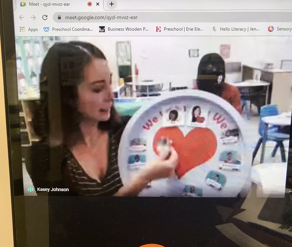 CarlenaSheeran's tweet image. Kasey Johnson &amp;amp; Theresa Duncan @NHESpacker sing the “Wish You Well” song &amp;amp; use @ConsciousD strategies each day during their NTI Live Meets because we do that in class.❤️We wish our #HCSPreschool families a wonderful Thanksgiving!!🤎 #HCSStrongerTogether #ConsistentSchedule