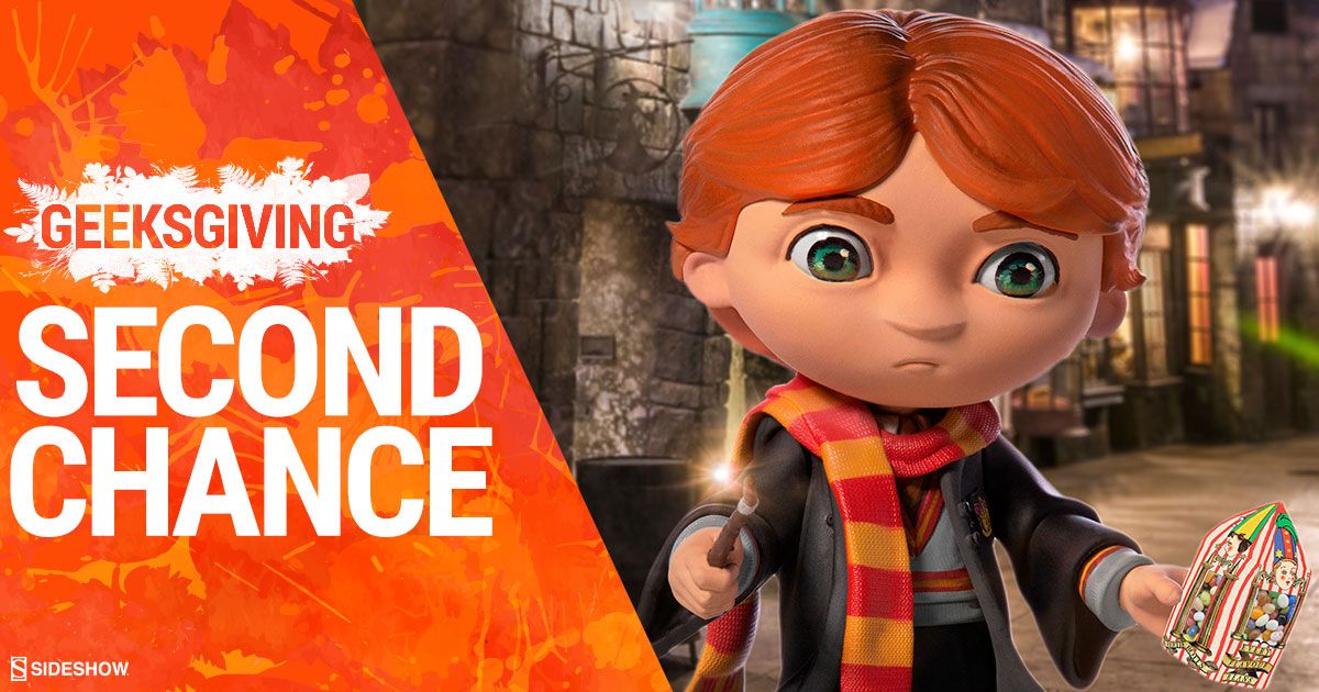 collectsideshow's tweet photo. It’s your SECOND CHANCE! A limited quantity of the Ron Weasley Mini Co Figures by Iron Studios are back in stock NOW! 

https://t.co/aV71n2nzEG

 #SideshowGeeksgiving #SideshowSecondChance #SideshowCollectibles https://t.co/ZMUsEJ6rqw